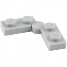 LEGO lapos csuklós elem 1×4, világosszürke (2429c01)